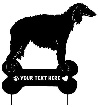 Borzoi Garden Stake or Wall Hanging