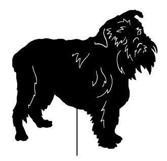 Brussels Griffon Garden Stake or Wall Hanging (Style 2)