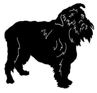 Brussels Griffon Garden Stake or Wall Hanging (Style 2)
