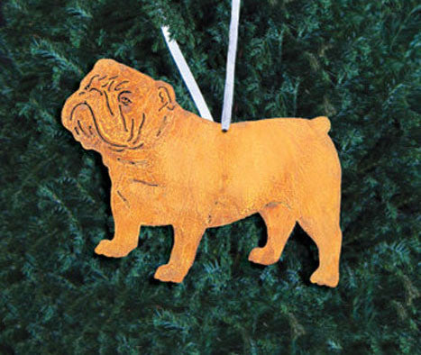 Bulldog Ornament or Plant Stake