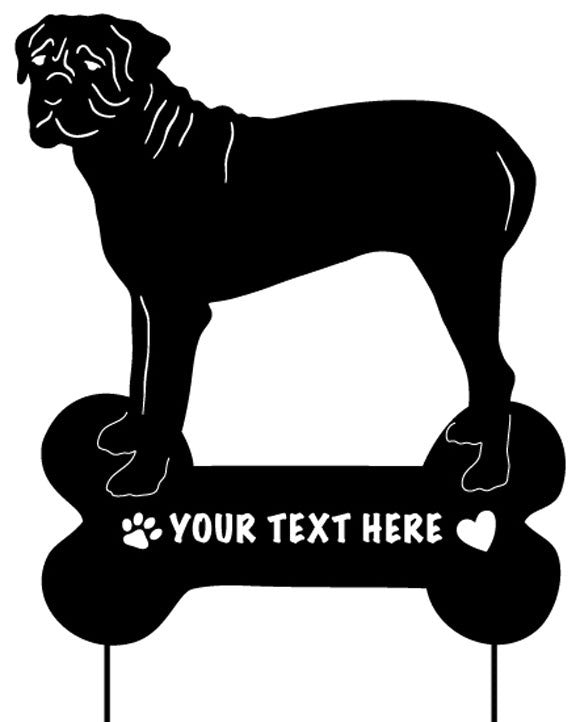 BullMastiff Garden Stake or Wall Hanging (Style 1)