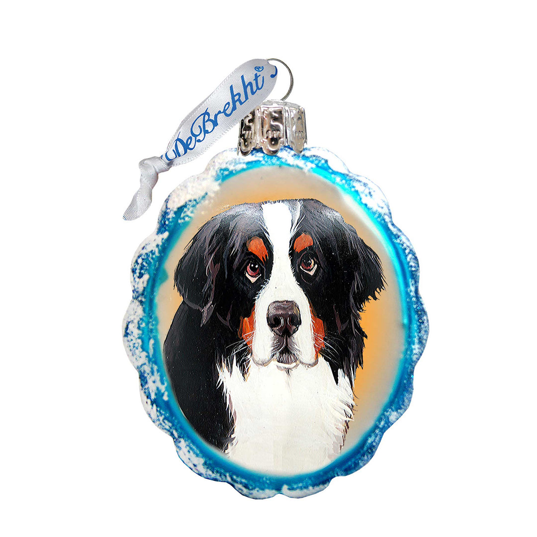 Mamas Best Friend Rescue Dog Mercury Glass Ornament by G. DeBrekht - Pets Dog and Cats Decor - 774011