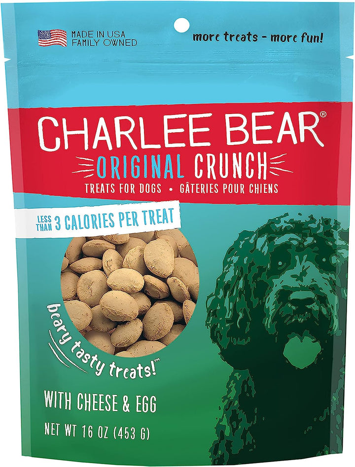 Charlee Bear Orginal Crunch Cheese &amp; Egg Dog Treat (16oz)