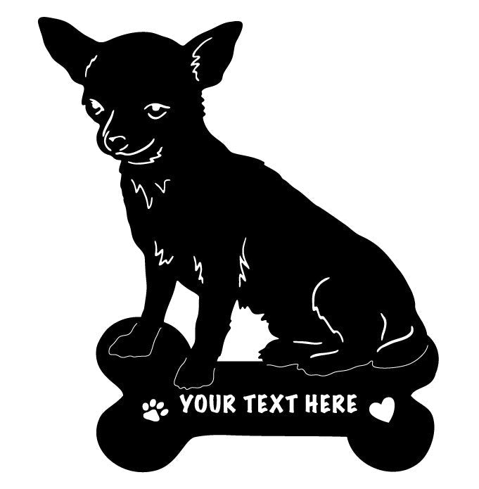 Chihuahua Garden Stake or Wall Hanging (Style 3)
