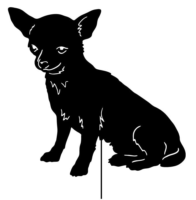 Chihuahua Garden Stake or Wall Hanging (Style 3)