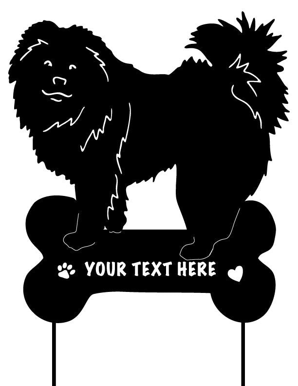 Chow Chow Dog Garden Stake or Wall Hanging (style 2)