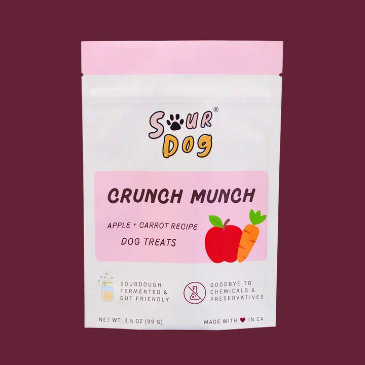 Sour Dog Crunch Munch Apple &amp; Carrot Dog Treats (3.5oz)