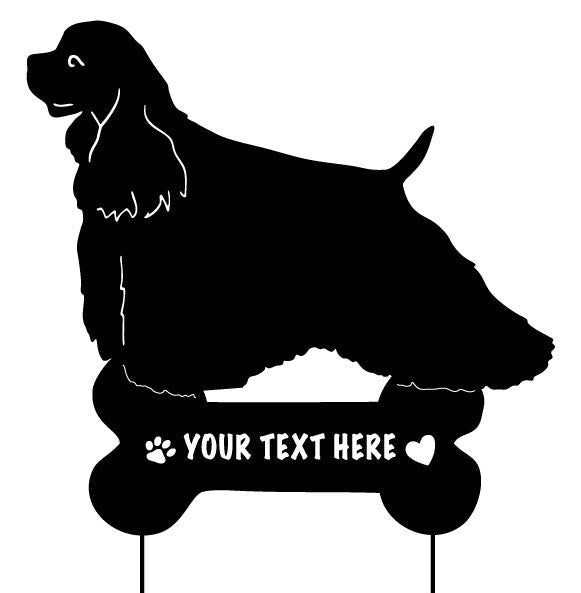 Cocker Spaniel Garden Stake or Wall Hanging (Style 1)