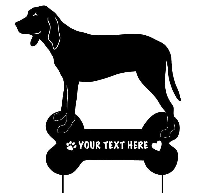 Coonhound Garden Stake or Wall Hanging