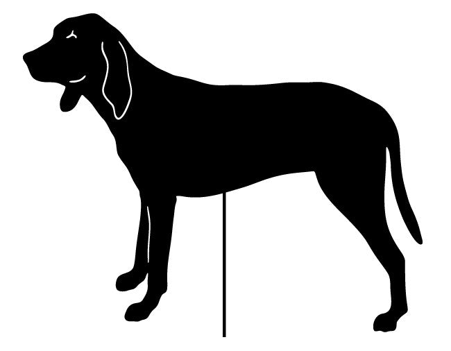 Coonhound Garden Stake or Wall Hanging