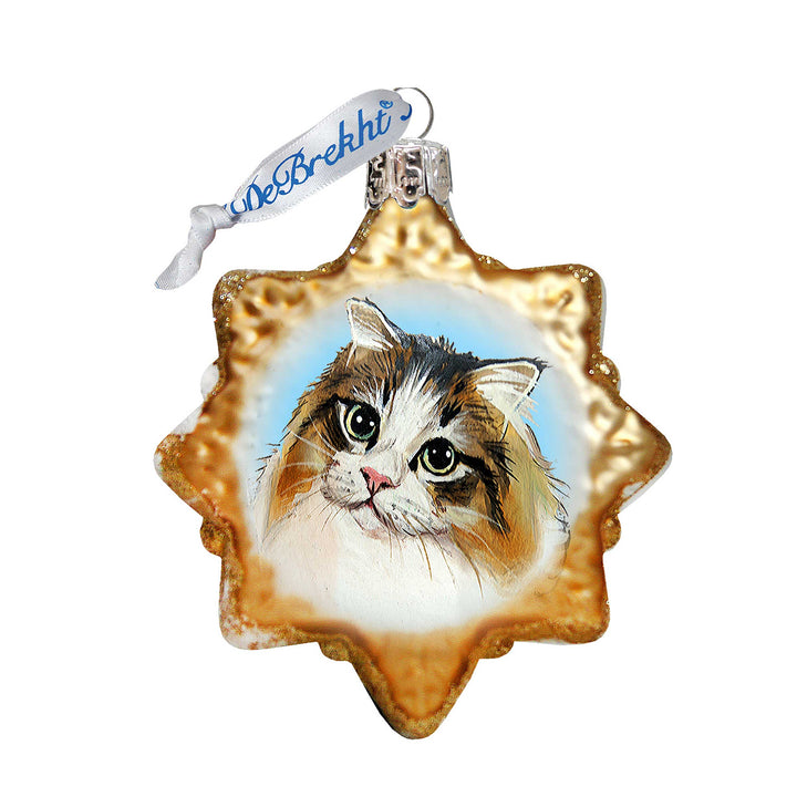 Kitty Cat Mercury Glass Ornament by G. DeBrekht - Pets Dog and Cats Decor - 774022