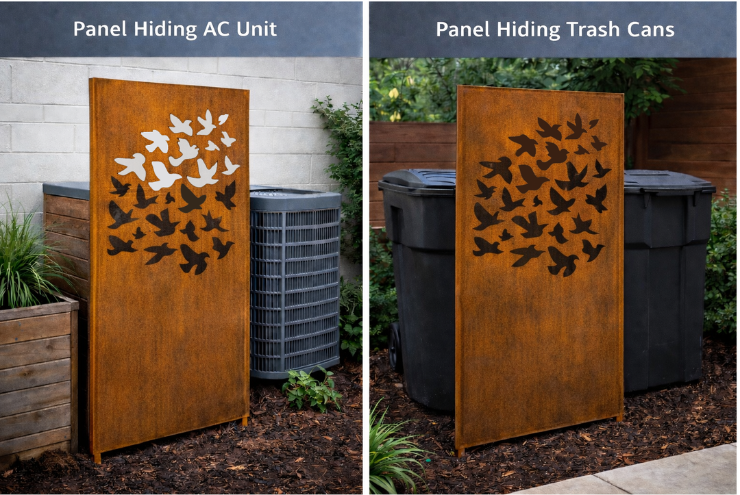 Outdoor Screen Panels or Large Metal Wall Art (46" Inch)