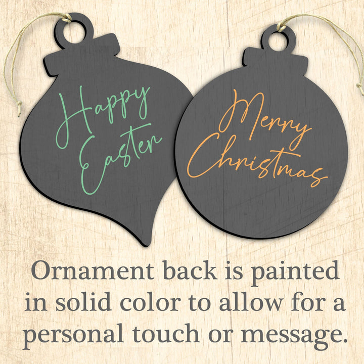 Doggie Companions Wooden Ornaments Set of 3 by Laura Seeley - Pets Dog and Cats Decor - 8100092S3-LS