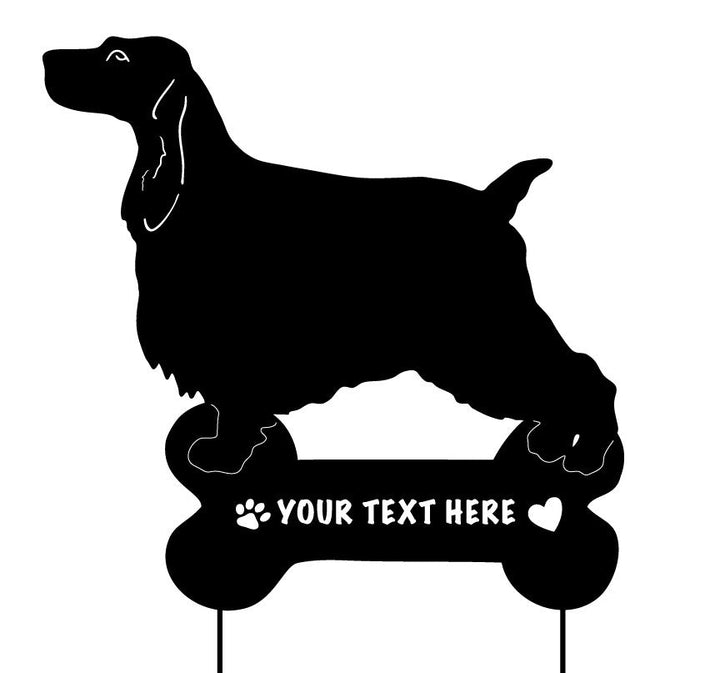 English Cocker Spaniel Garden Stake or Wall Hanging (Style 1)
