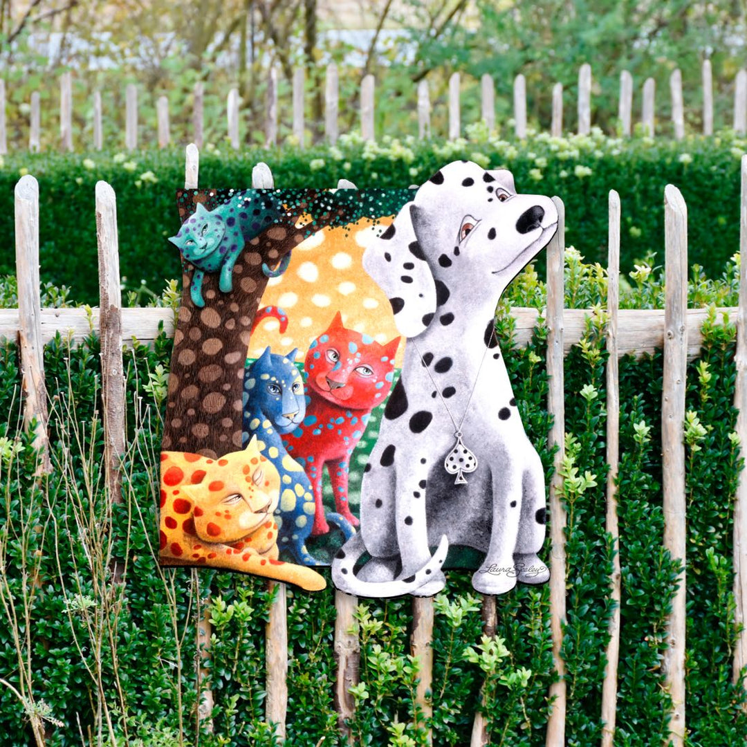 The World We Weave Holiday Door Decor by Laura Seeley - Pets Dog and Cats Decor - 8511013H