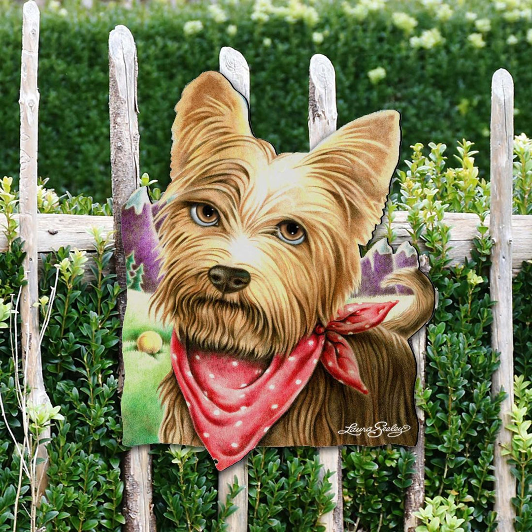 A Cool Drink Dog Holiday Outdoor Decor Large Ornament by Laura Seeley - Pets Dogs and Cats Decor - 8511020M