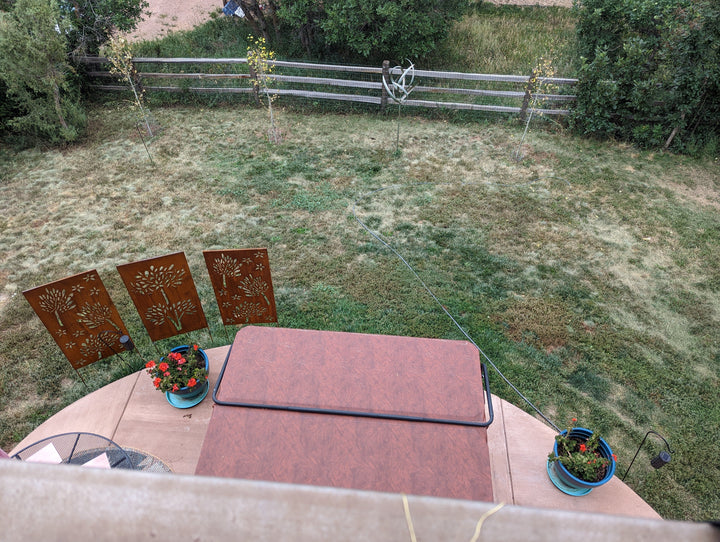 Privacy Screens Outdoor or Large Metal Wall Art (46" Inch)