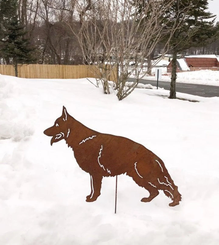 German Shepherd Statue or Dog Wall Art