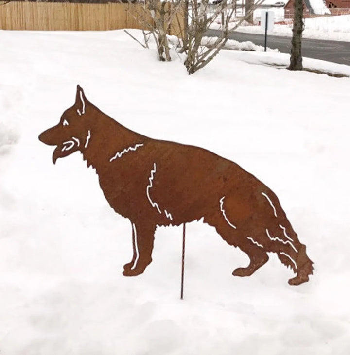 German Shepherd Statue or Dog Wall Art