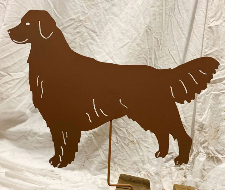 Golden Retriever Statue or Dog Wall Art