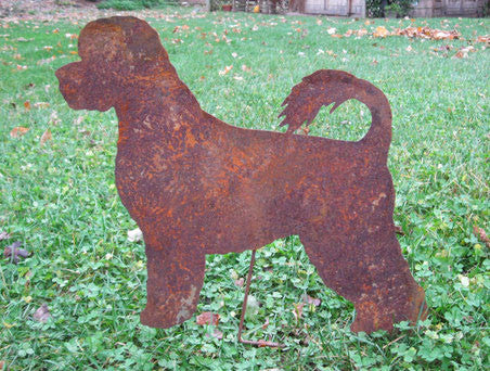 Portuguese Water Dog Garden Stake or Wall Hanging