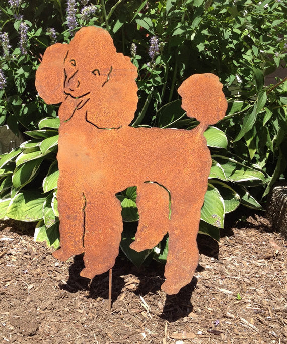 Poodle Garden Stake or Wall Hanging (Style 2)