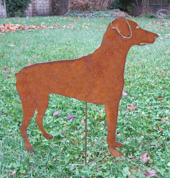 Doberman Pinscher Garden Stake or Wall Hanging (Style 2)