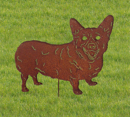 Corgi Welsh Garden Stake or Dog Wall Art