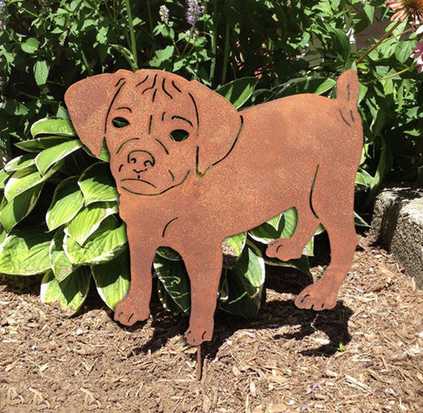 Puggle Garden Stake or Wall Hanging