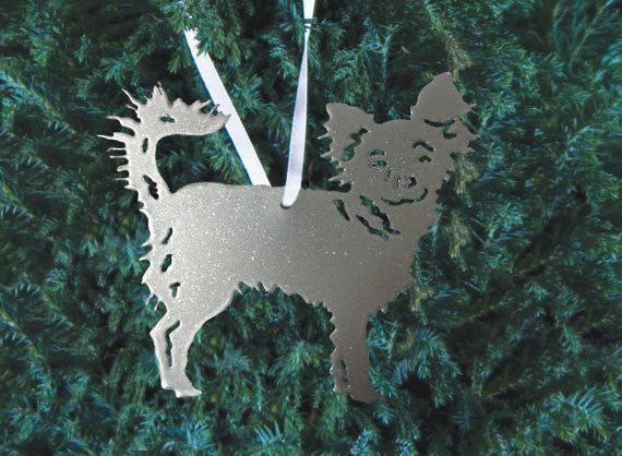 Chihuahua – Long Haired (Style 4) Plant Stake