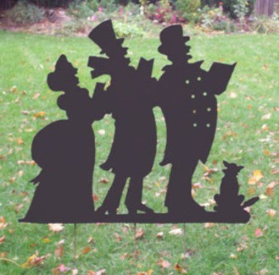 Christmas Caroling Silhouette