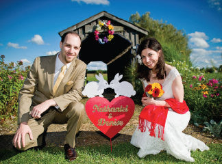 Custom Heart Garden Decoration or Wall Hanging / Personalized Metal Sign