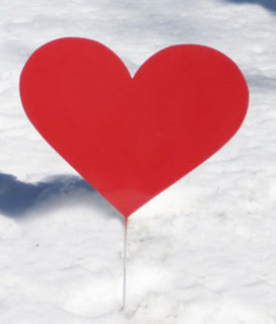 Heart Garden Stake or Metal Heart Wall Decor / Valentine&