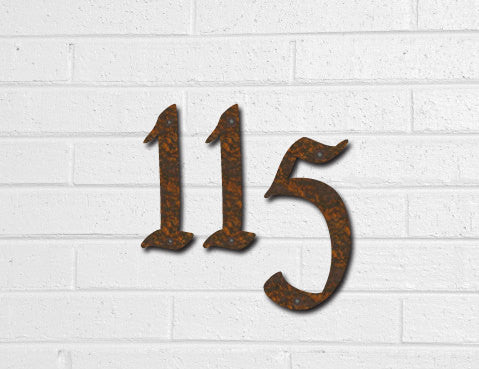 Pennybridge Font Rustic House Numbers or Letters (Set of 6)
