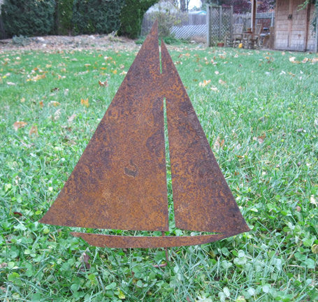 Sailboat Garden Stake or Wall Hanging