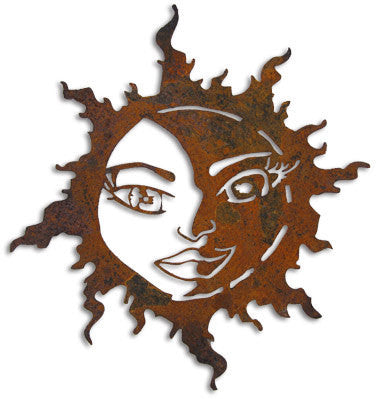 Sun Moon Garden Stake or Hanging Decoration