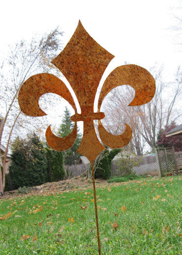 Fleur De Lis Garden Stake