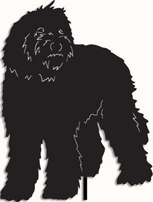 Labradoodle Garden Stake or Wall Hanging (Style 1)