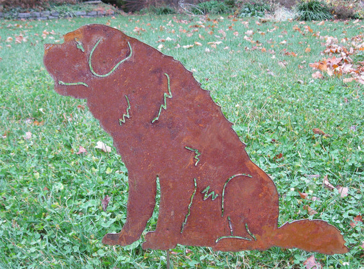 St. Bernard Garden Stake or Wall Hanging