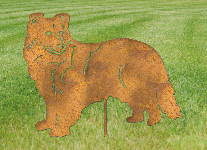 Shetland Sheepdog Garden Stake or Wall Hanging (Style 1)