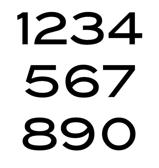 Blair Font Rustic House Numbers or Letters (Set of 5)