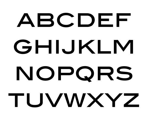 Blair Font Rustic House Numbers or Letters - 2 to 8 Inches (Set of 3)