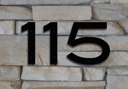 Metal House Numbers or Letters - 2 to 8 Inches (Set of 5) Blair