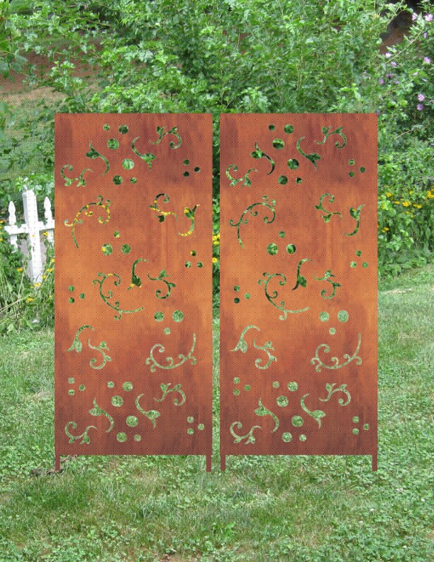 Outdoor Privacy Screens or Large Metal Wall Decor