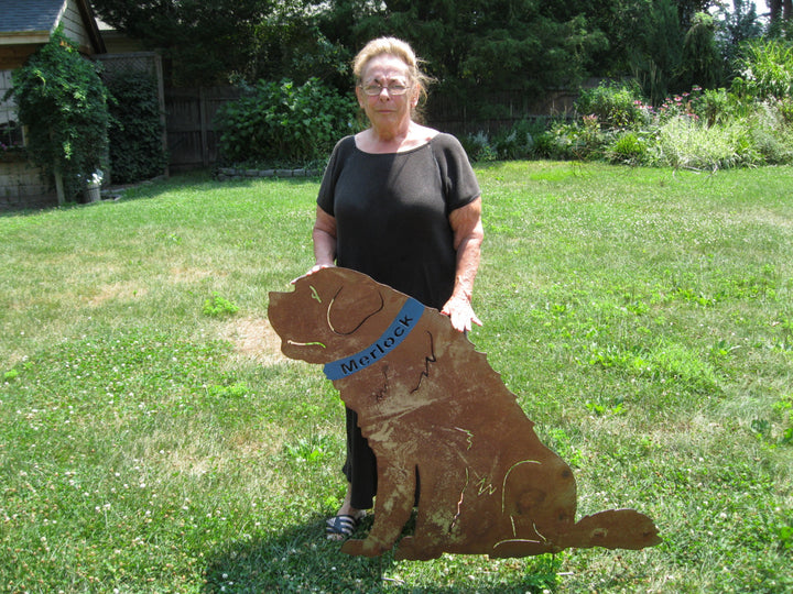 St. Bernard Garden Stake or Wall Hanging