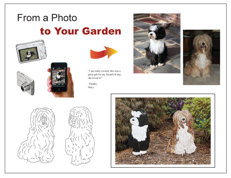 Skye Terrier Garden Stake or Wall Hanging