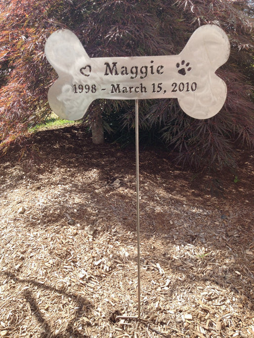 Dog Bone Welcome Sign or Dog Memorial