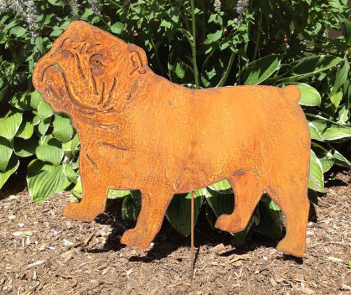 Bulldog Garden Statue or Wall Art