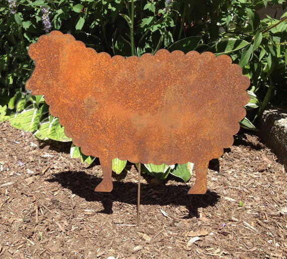 Sheep Garden Stake or Wall Hanging