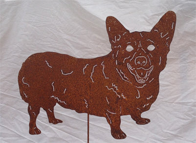 Corgi Welsh Garden Stake or Dog Wall Art